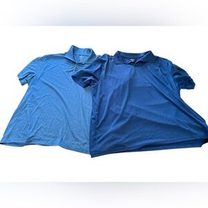 Old Navy Men's Dual Blue Polo Shirt Set of 2 XXL
